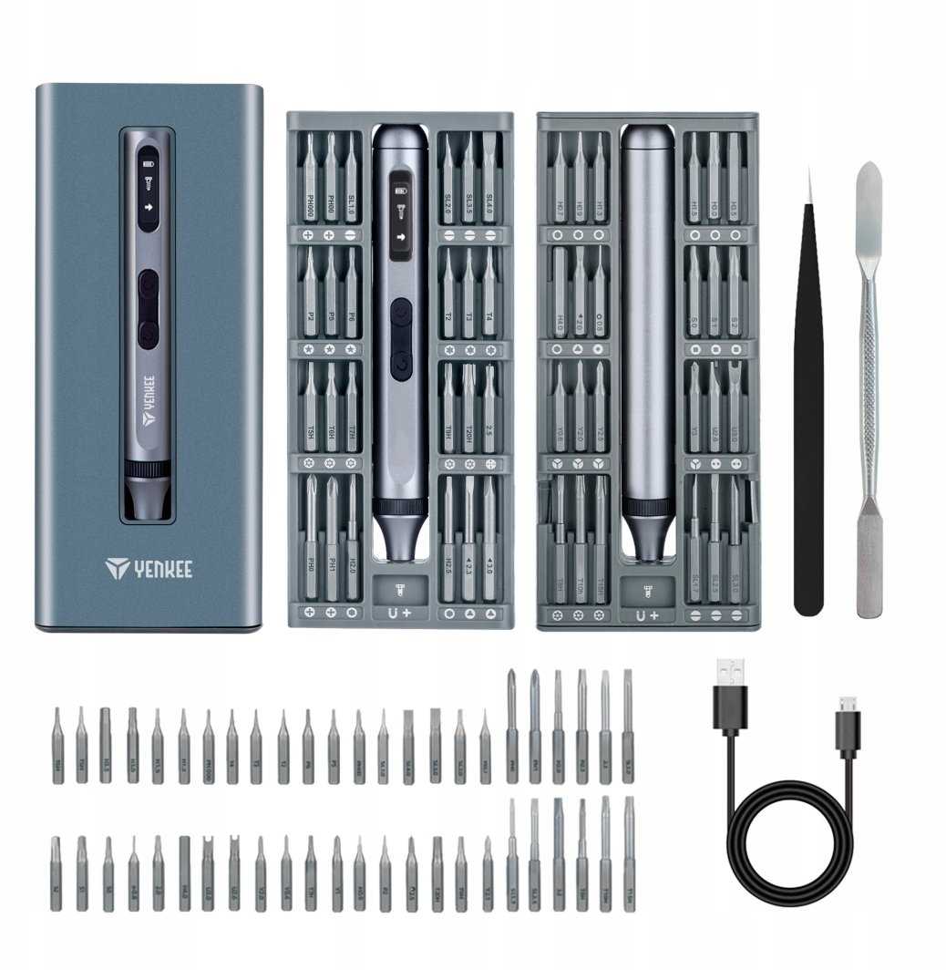 YPT 01 El. screwdriver with bits  YENKEE 1