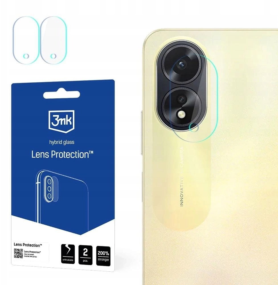 Szkło hybrydowe 3MK do Oppo A38 2 szt. 1