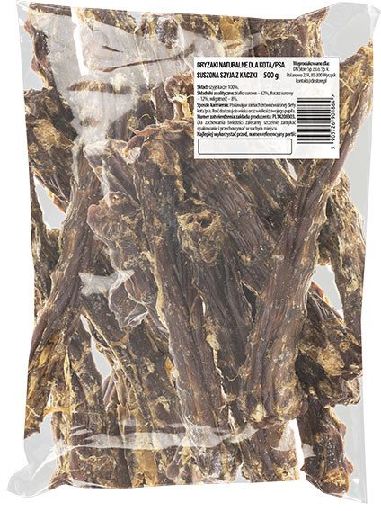 Naturalny przysmak gryzaki dla psa szyje kacze 500 g 1