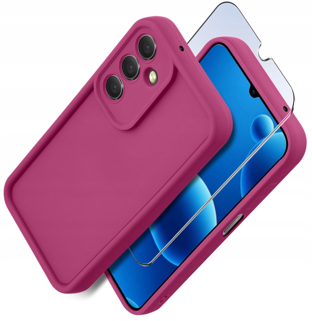 Etui do Samsung A26 5G | silikonowe MATOWE + Szkło ochronne na ekran 1
