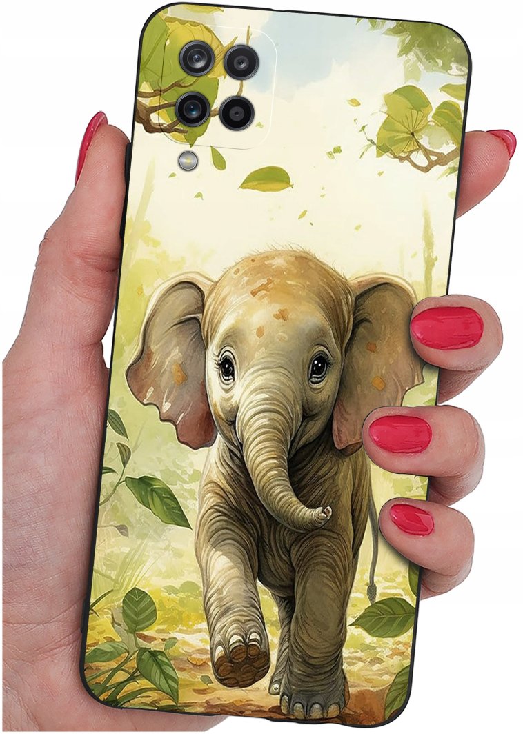 Etui do Samsung Galaxy A12|M12 WZORY |SILIKONOWE MATT CASE + SZKŁO 9H 1