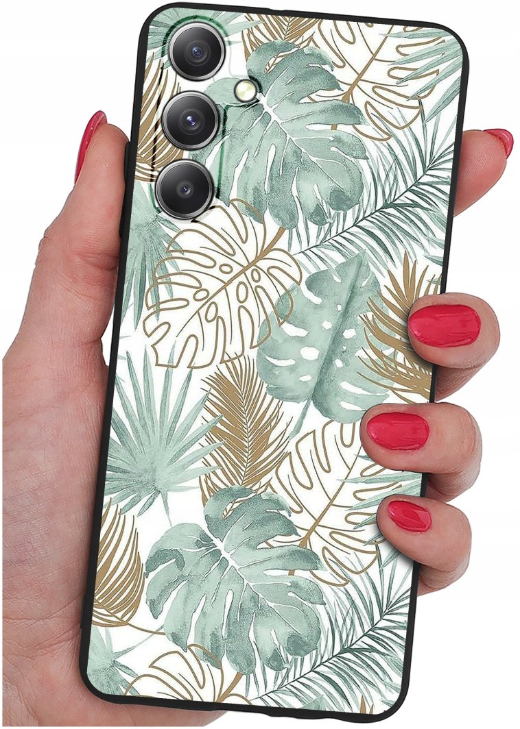 Etui do Samsung Galaxy M35 5G WZORY |SILIKONOWE MATT CASE + SZKŁO 9H 1