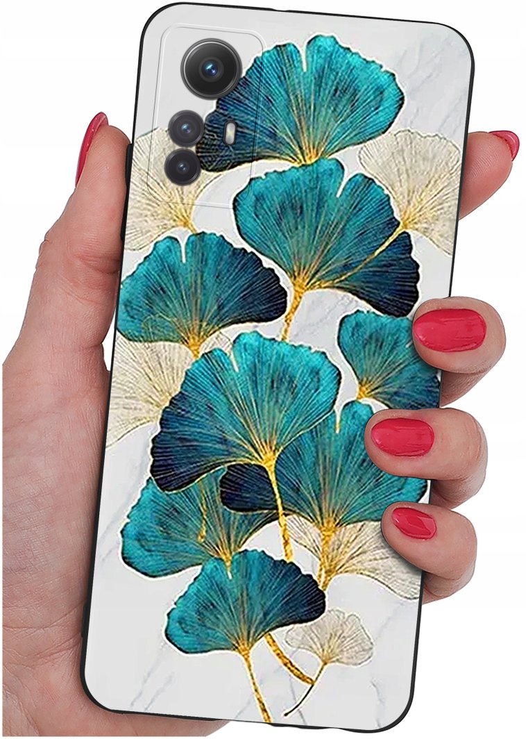 ETUI do Xiaomi Redmi Note 12S | WZORY | SILIKONOWE MATT CASE + SZKŁO 9H 1