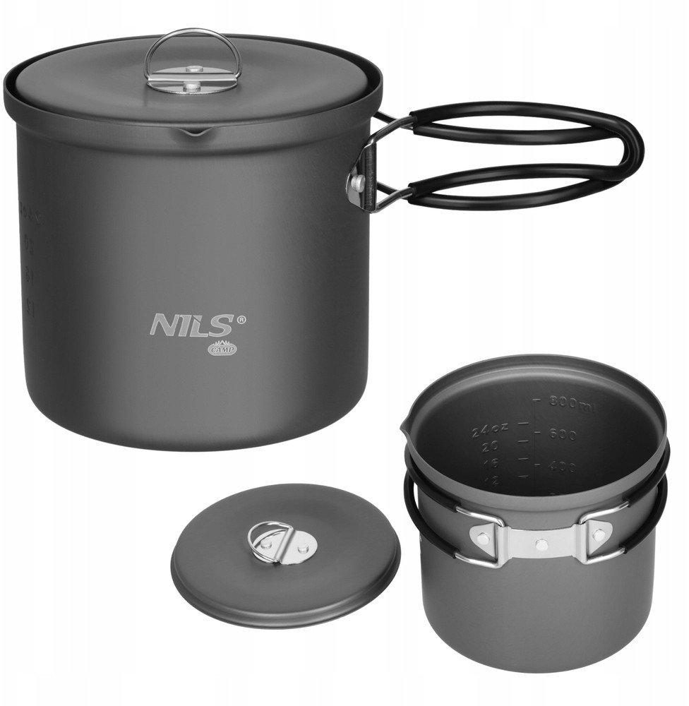 NC4202 GARNEK TURYSTYCZNY ALUMINIOWY Z POKRYWKĄ 1000ML NILS CAMP 1