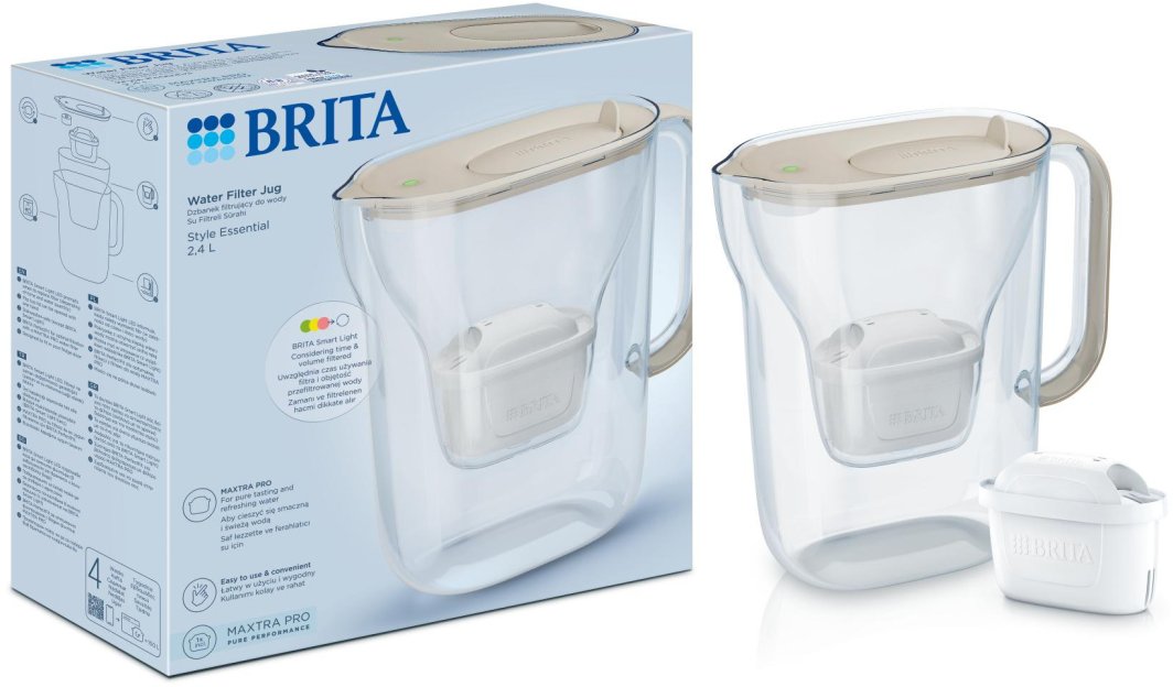 Dzbanek filtrujący Brita Style Essential brązowy + Maxtra Pro Pure Performance 1