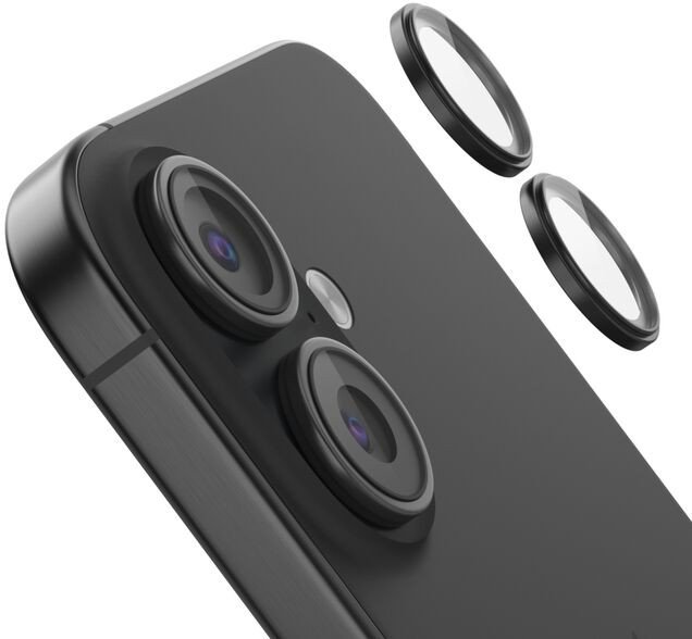 1x2 Belkin Kameralinsenschutz TempGlass iPhone 16/16 Plus 1