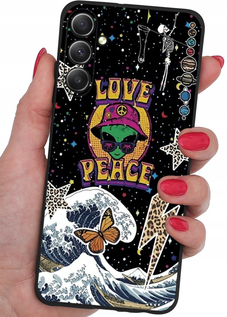 ETUI do Samsung Galaxy S24 CASE WZORY SOFT MATT PLECKI + SZKŁO 9H 1