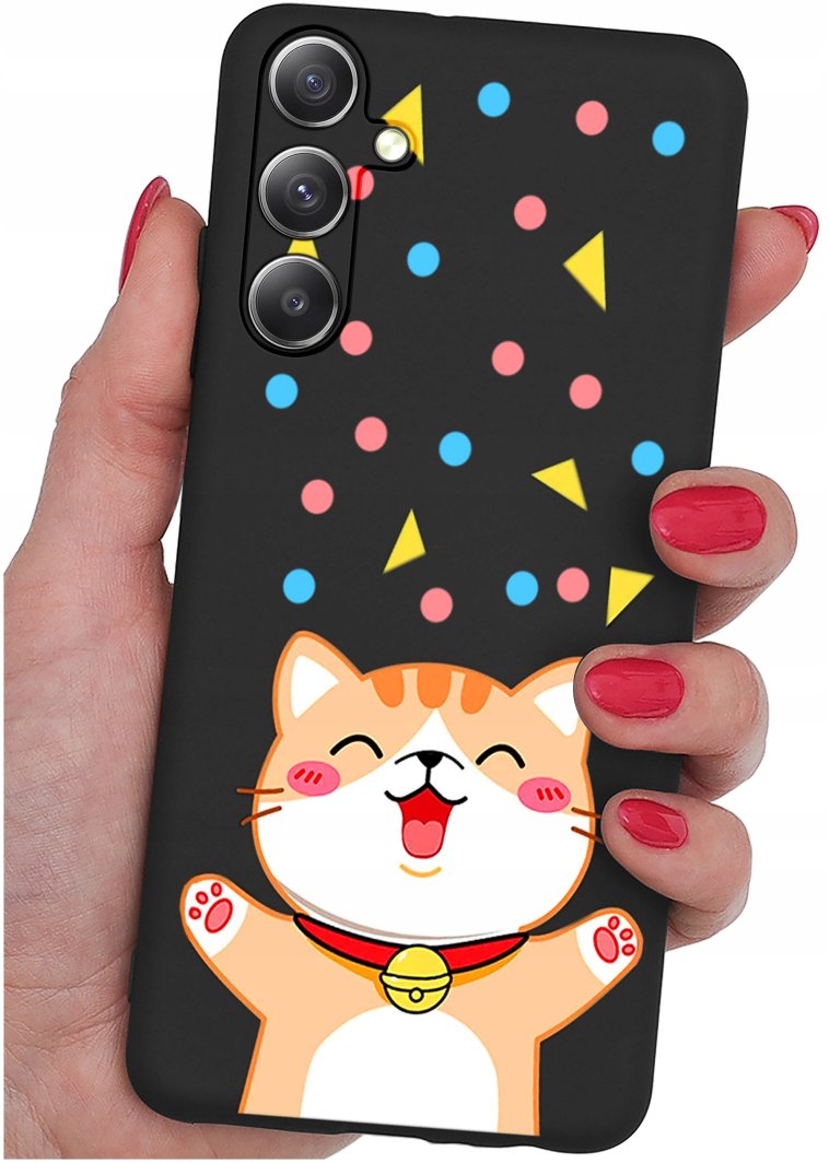 ETUI do Samsung Galaxy S24 WZORY | SILIKONOWE MATT CASE + SZKŁO 9H 1
