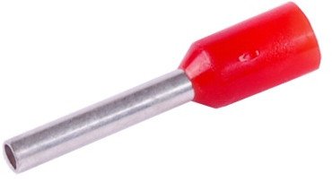 Końcówka tulejkowa izolowana 1,0mm2x10 100szt czerwona KR010010 R 1