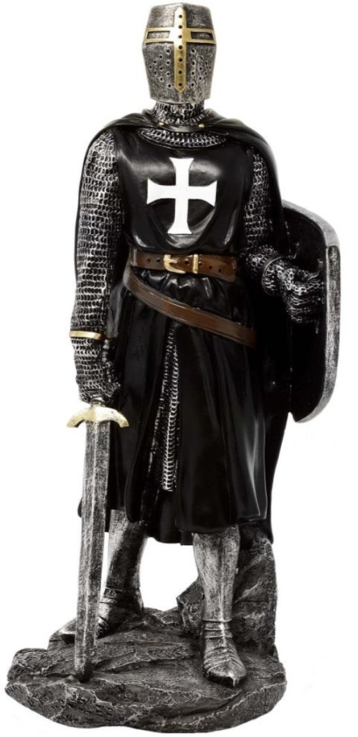 Rycerz - krzyżowiec - figurka z poliresinu - MC-23078 1