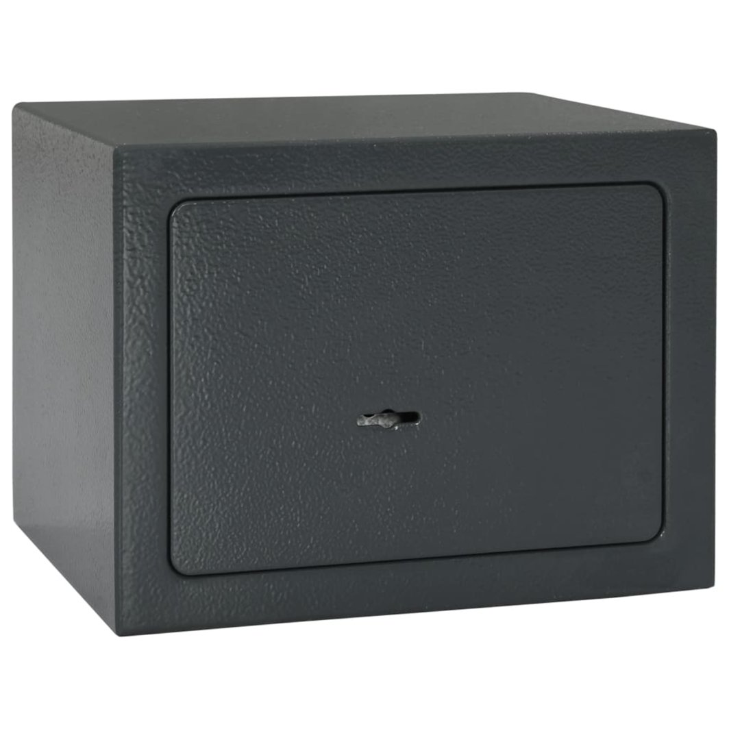 vidaXL Skrzynka Z Zamykiem Na Klucz Ciemnoszara 17x23x17 cm Stal 1