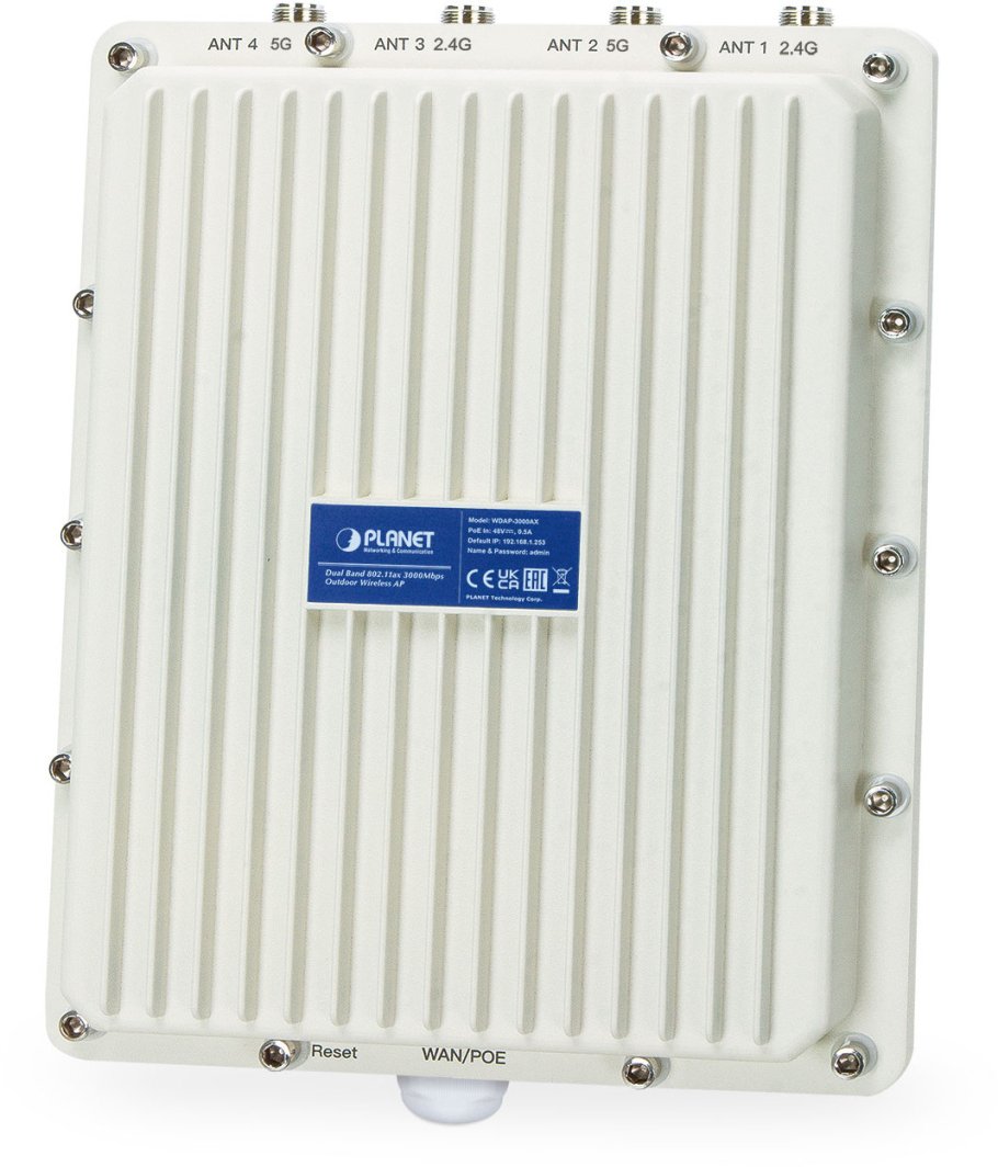 PLANET IP67 Wi-Fi 6 802.11ax, Dual 2400 Mbit/s Aluminium Obsługa PoE 1