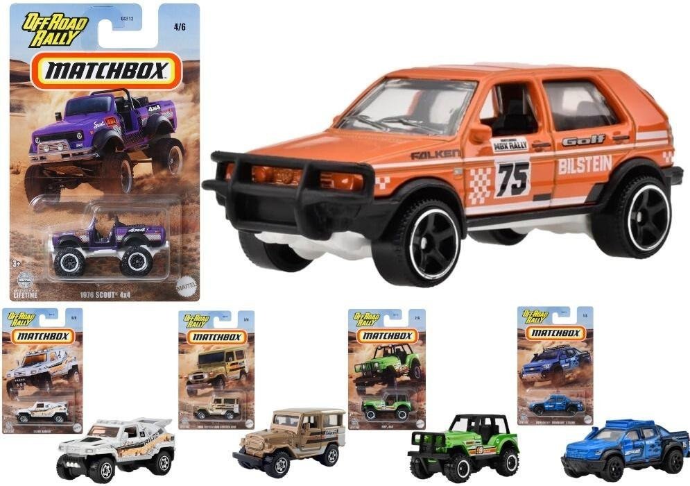 Matchbox Samochód Off Road Rally 1:64 mix 1