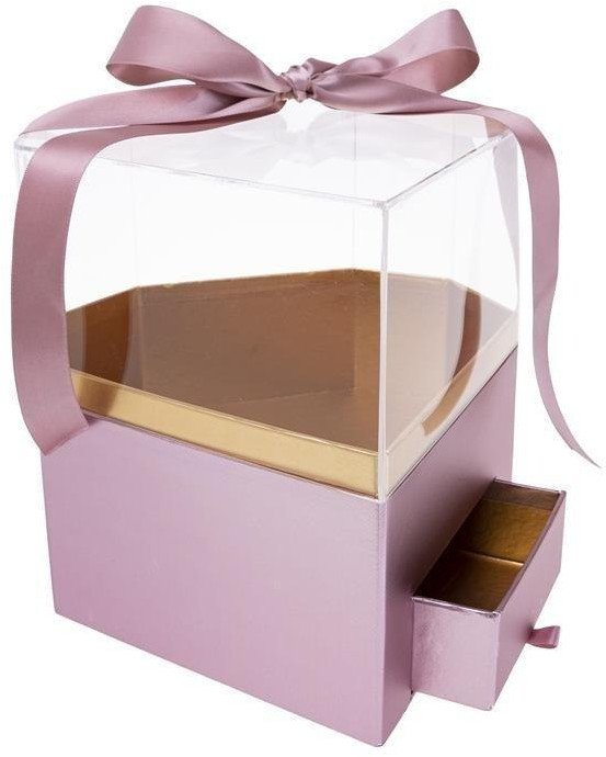 Pudełko Flower Box Diament różowy ROZETTE 1