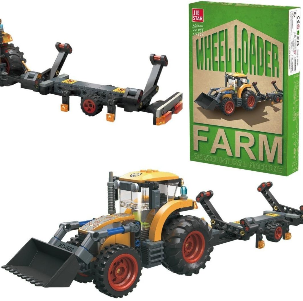 Klocki traktor ładowarka 250 elementów 1