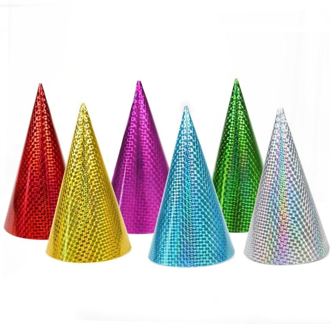 Czapeczka holograficzna 23cm MIX 1
