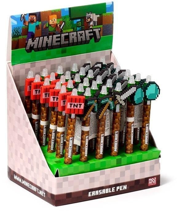 Długopis z silikonową nakładką Minecraft (36szt) 1