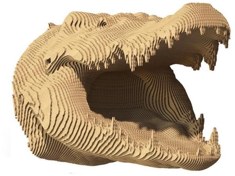 Puzzle 3D kartonowe - Krokodyl 1