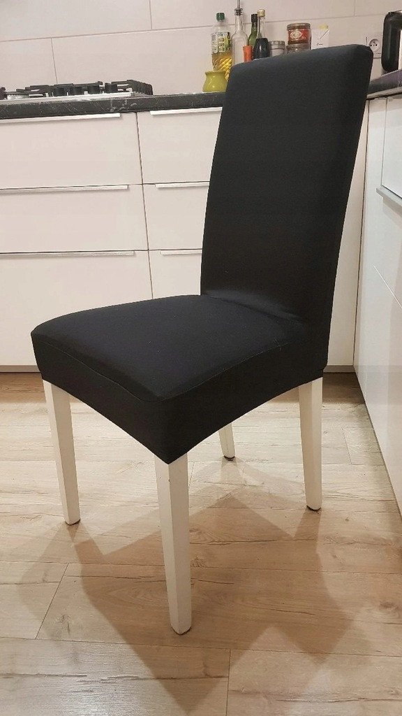 POKROWIEC na krzesło elastyczny czarny 1