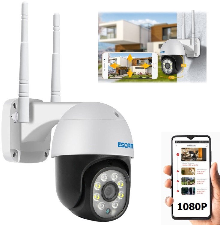 ESCAM PT207 OBROTOWA KAMERA ZEWNĘTRZNA IP WiFi ZOOM 1080P 1