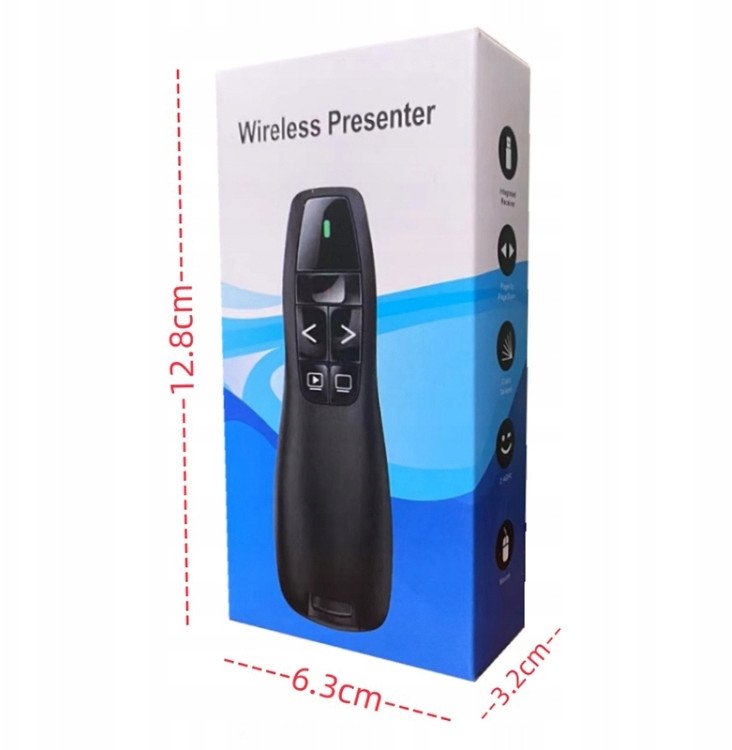 WSKAŹNIK LASEROWY URZĄDZENIE WSKAZUJĄCE PREZENTER PILOT USB 1