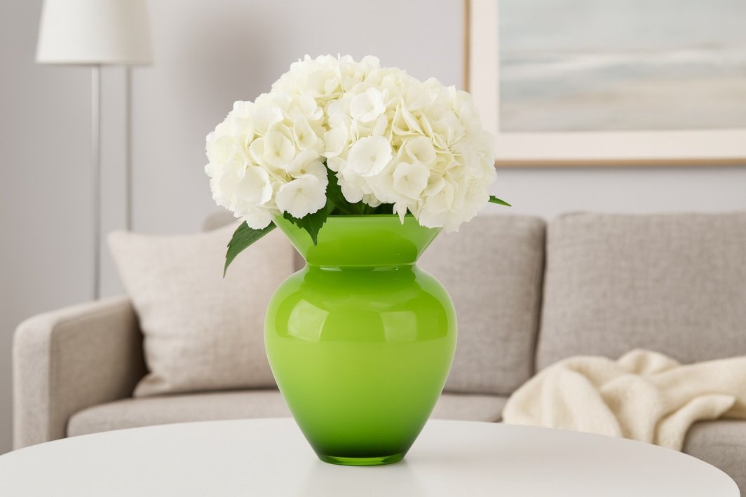 Wazon szklany 18 cm jasna zieleń Asa Glass