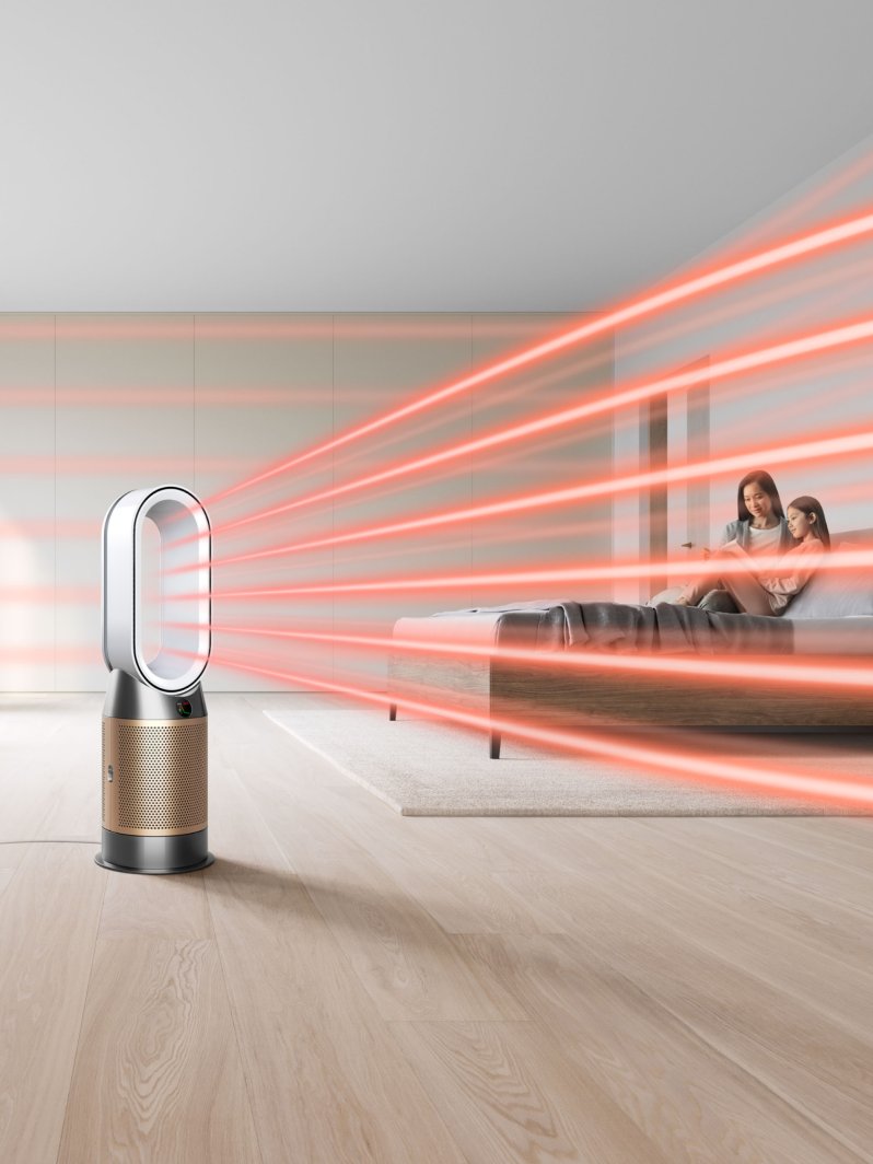 Dyson Dyson Purifier Hot+Cool HP2 De-Nox 27 m 63 dB Złoto, Biały