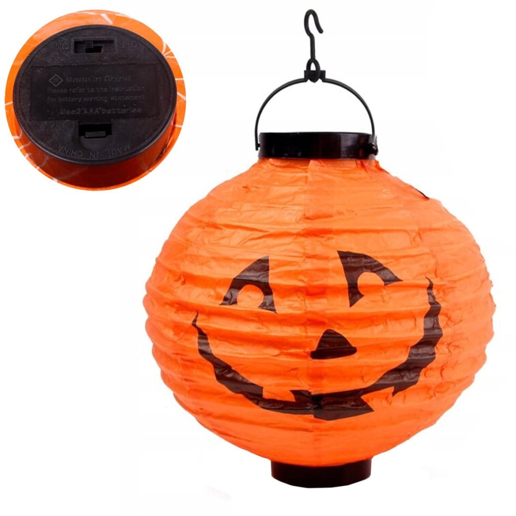 HL25 LAMPION DYNIA ŚWIECĄCY PAPIEROWY LED HALLOWEEN 1