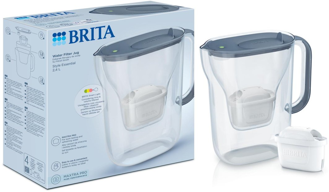 Dzbanek filtrujący Brita Style Essential grafitowy + Maxtra Pro Pure Performance 1