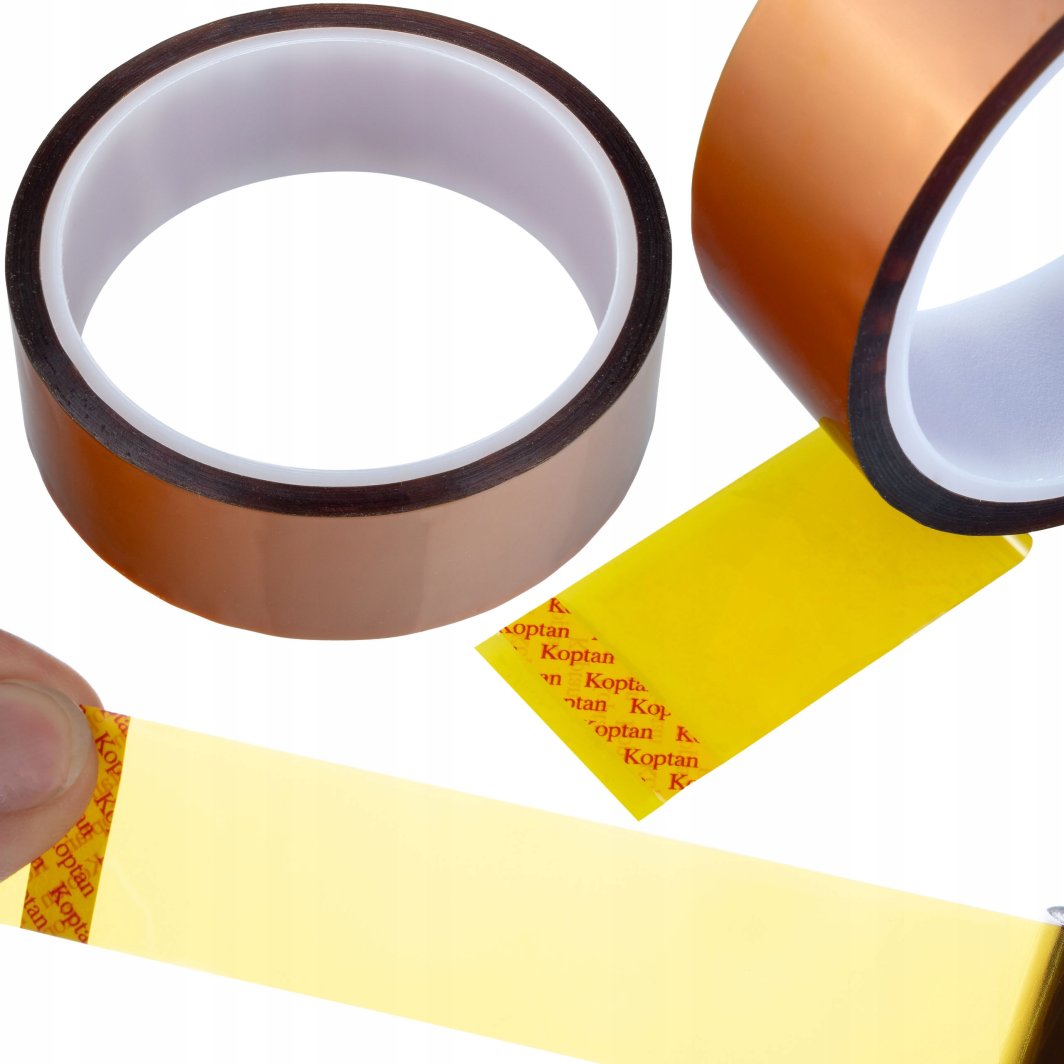 TAŚMA KAPTON KAPTONOWA OCHRONNA ODPORNA WYSOKIE TEMPERATURY 240C 40MM X 33M 1