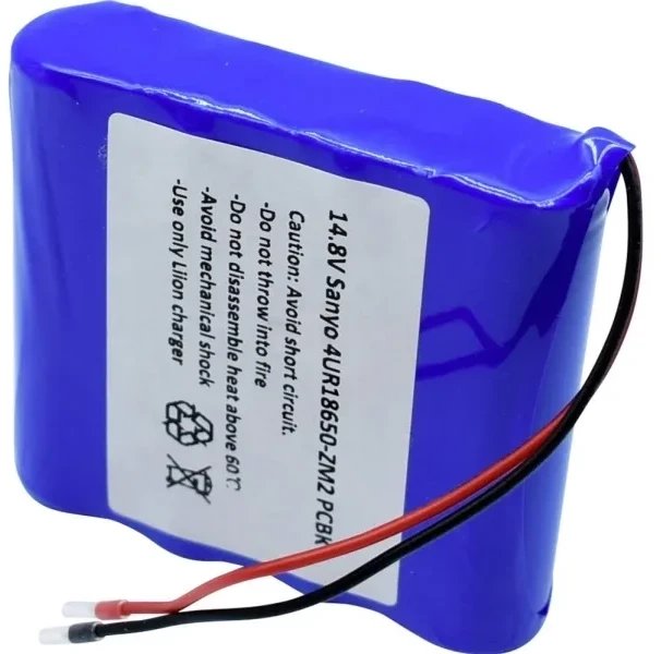 Sanyo 4/UR18650-ZM2 PCBK Special-batteri 18650 Kabel Litium 14.4 V 2420 mAh 1