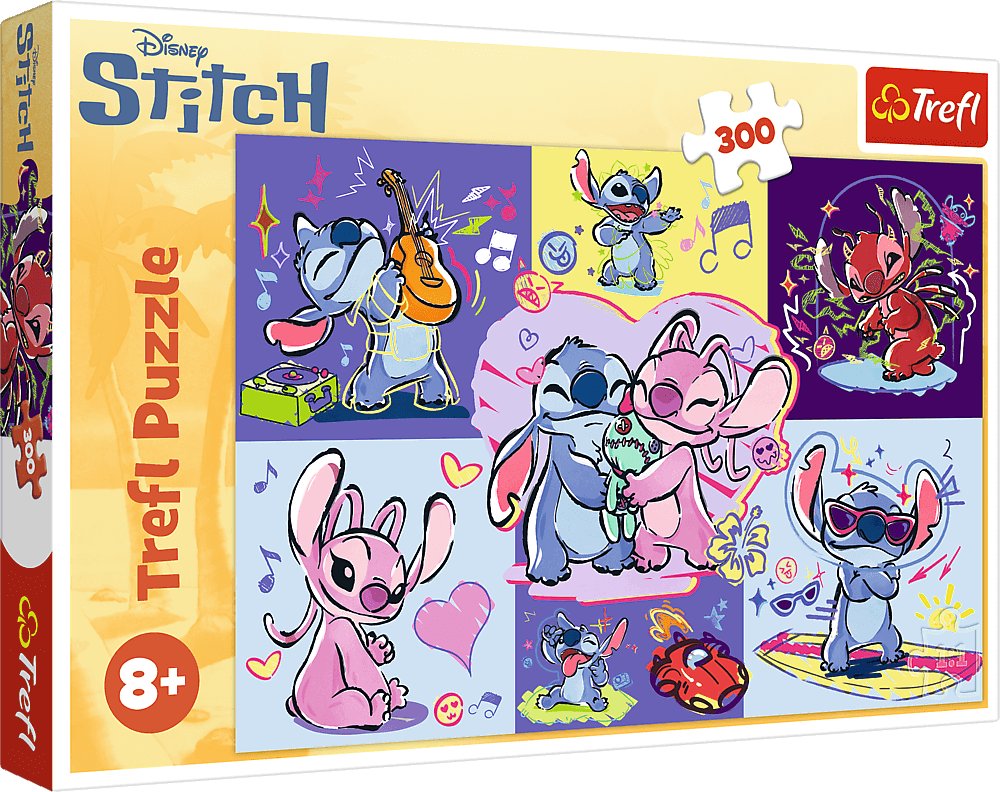 Trefl Puzzle Lilo & Stitch - Zakręcony Stitch 300 elementów (23033) 1