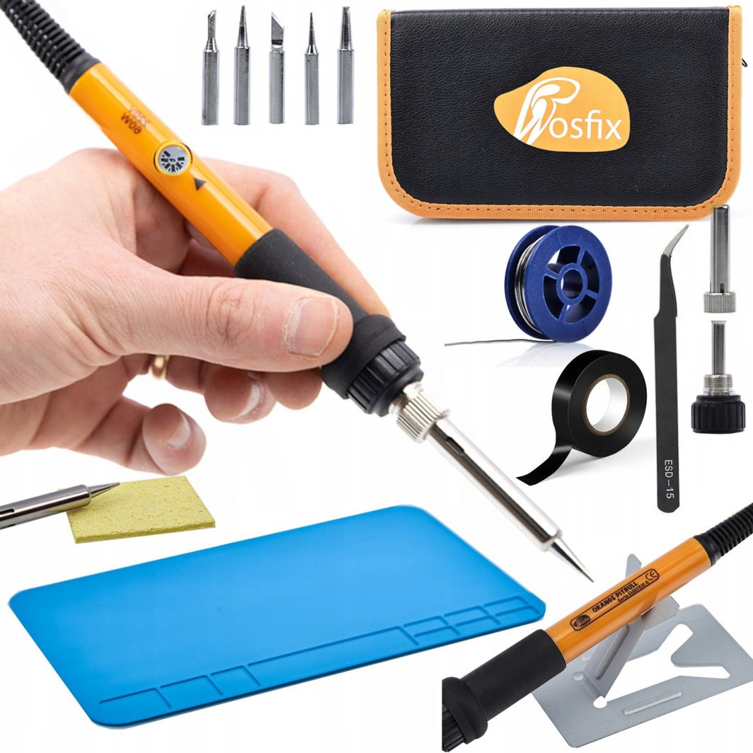 LUTOWNICA PODSTAWKA GROTY PODSTAWKA CYNA MATA GĄBKA CYNA PĘSETA TAŚMA ETUI