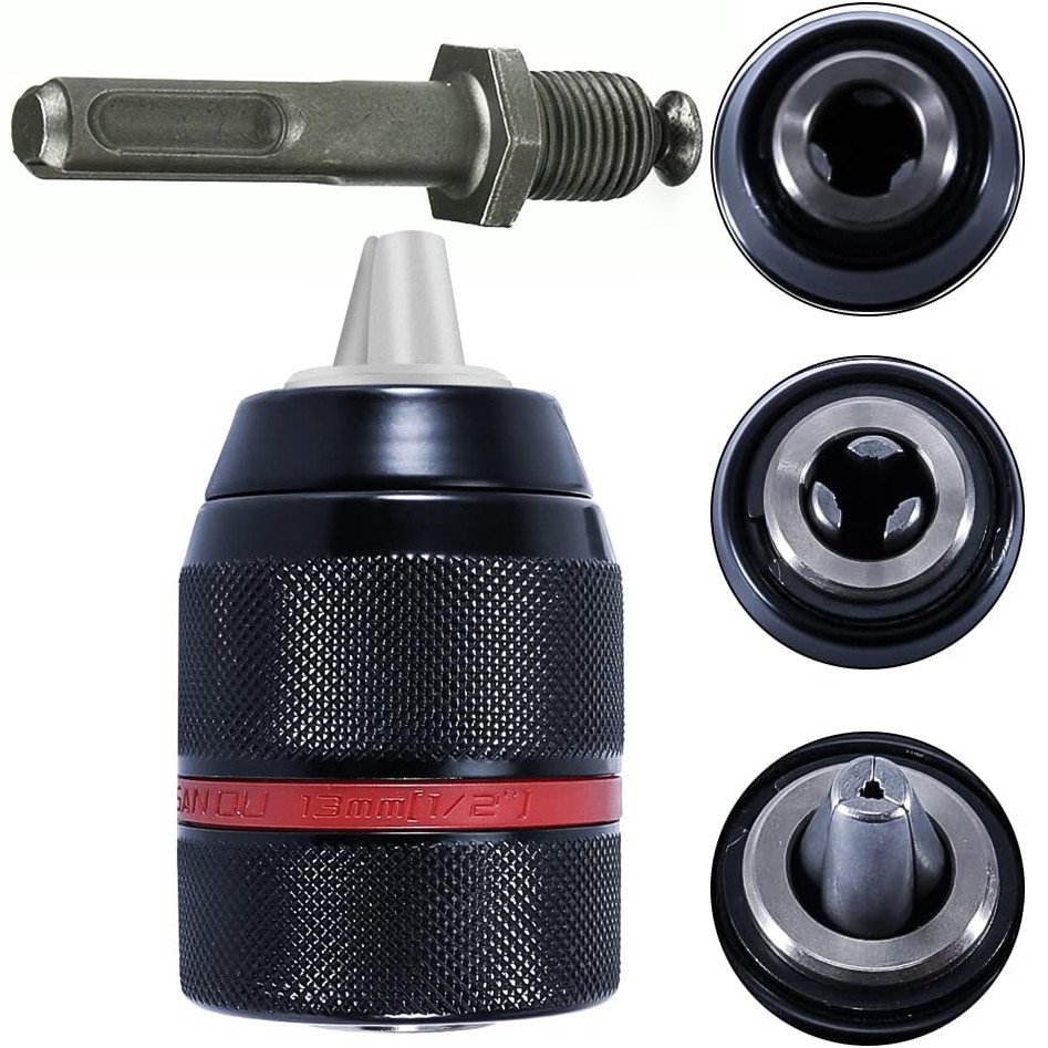 UCHWYT WIERTARSKI FUTERKO 1/2 2-13MM ADAPTER SDS+ DO WIERTARKI SAMOZACISK 1