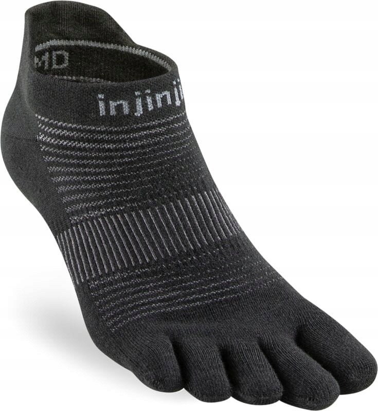 Skarpety biegowe Injinji Run Original Weight No-Show - black rozmiar: m 1