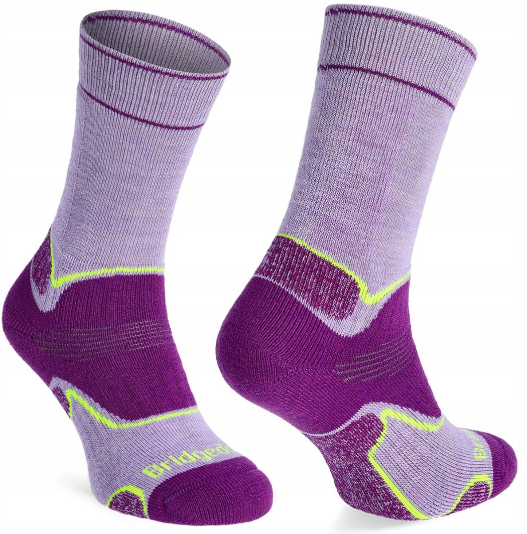 Skarpety damskie Bridgedale Hike MW Merino Perf B Patrn - lilac/purple rozmiar: 41_43 1