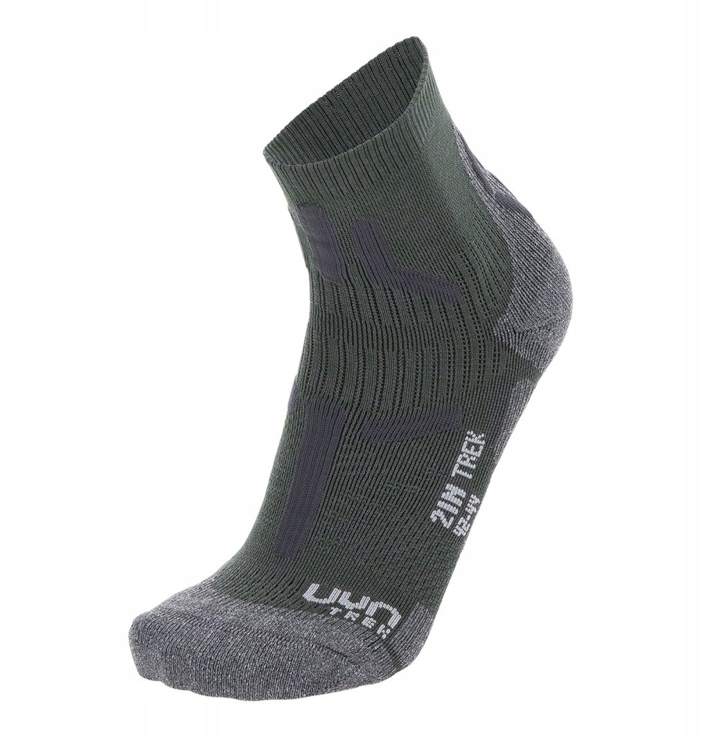 Skarpety trekkingowe UYN Trekking 2in Low Cut Socks - military/grey melange 1