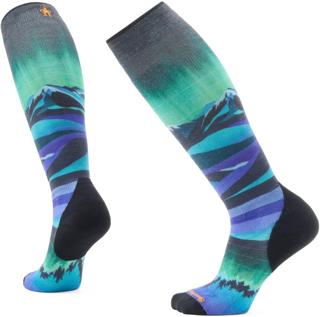 Skarpety damskie Smartwool Ski Targeted Cushion Compression Print OTC Socks - black rozmiar: s 1