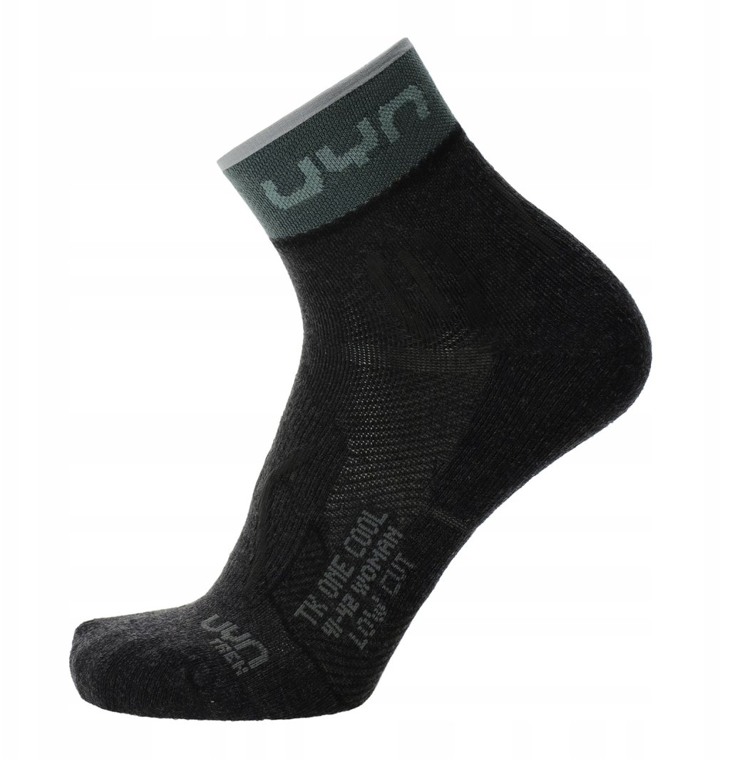 Skarpety damskie UYN Trekking One Cool Low Cut Socks - anthracite/balsam green 1
