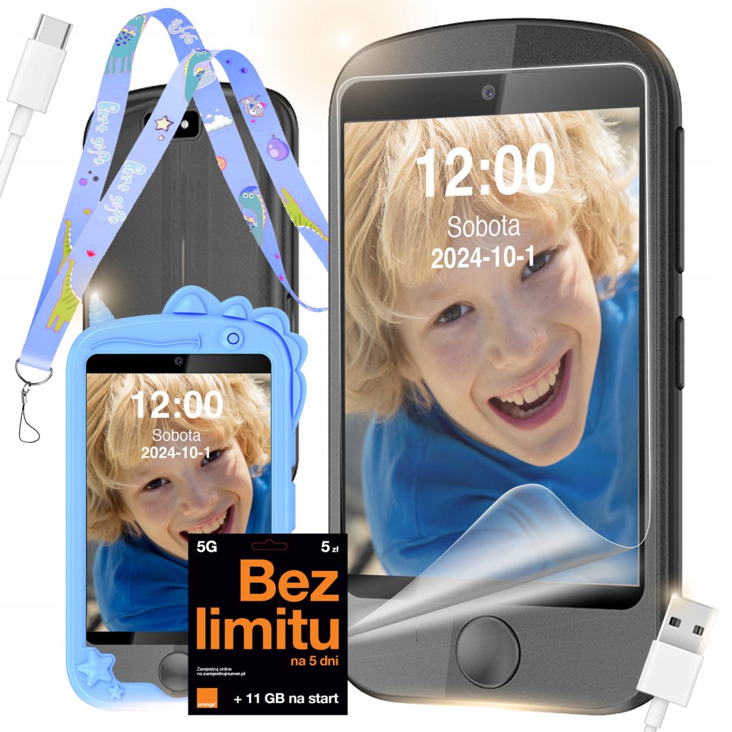 TELEFON DLA DZIECI ROZMOWY GRY ZEGAREK APARAT KAMERA LATARKA MUZYKA 1