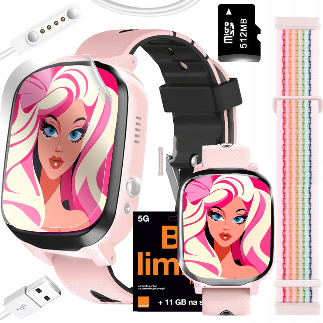 Smartwatch Zegarek Dla Dzieci SIM Aparat Telefon Gry Muzyka Bajki Rozmowy 1
