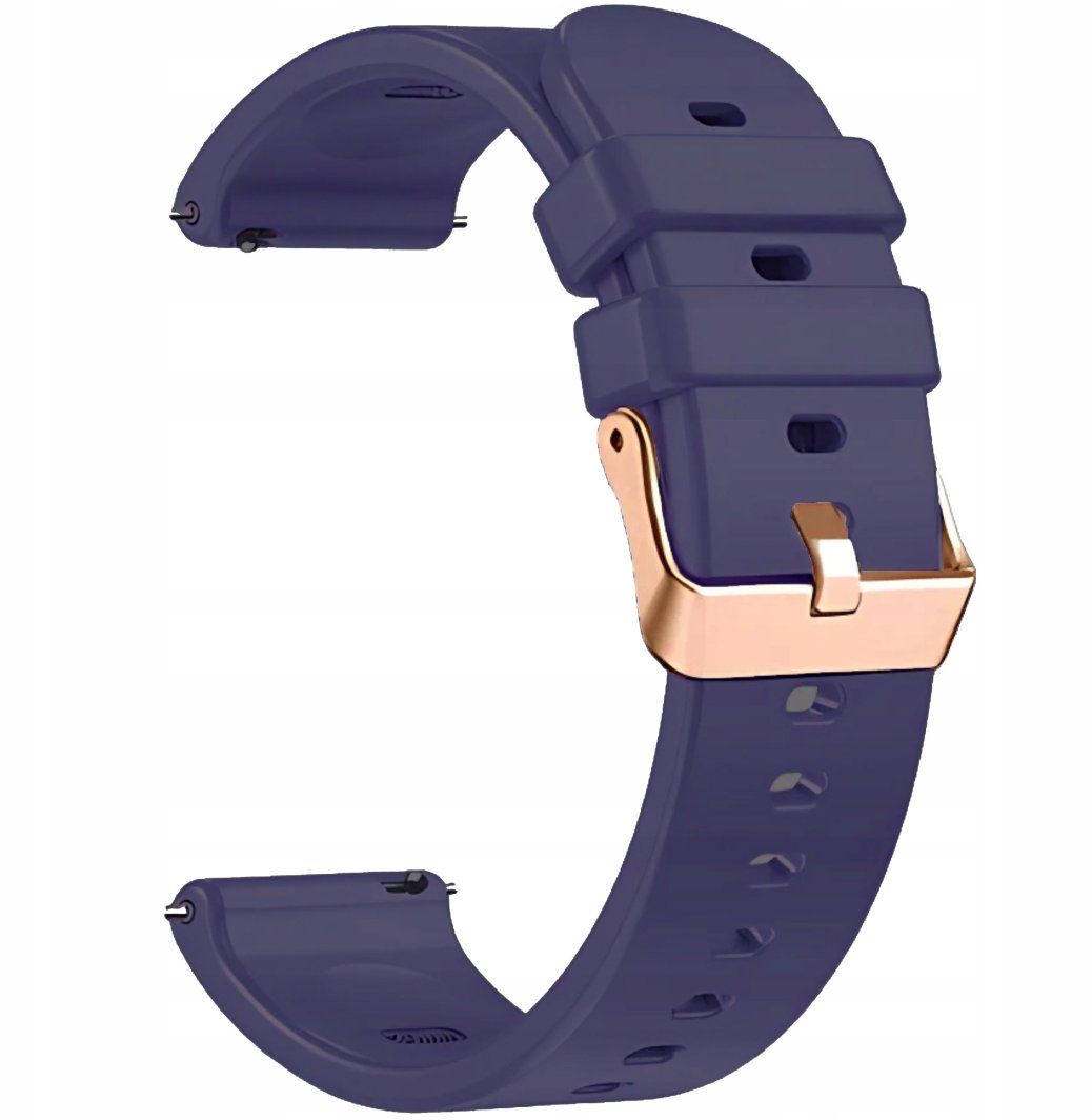 PASEK SILIKONOWY DO SMARTWATCHA ZEGARKA GRANATOWY 20 MM UNIWERSLANY 1