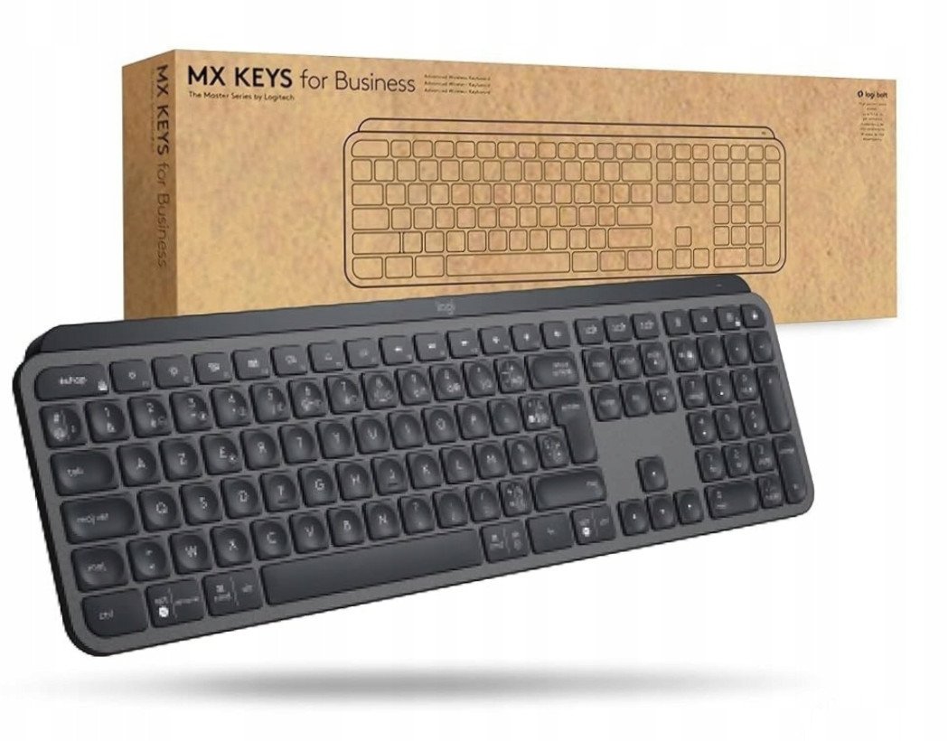 Klawiatura Logitech MX Keys for Business Bezprzewodowa ŚWIETNA JAKOŚĆ 1
