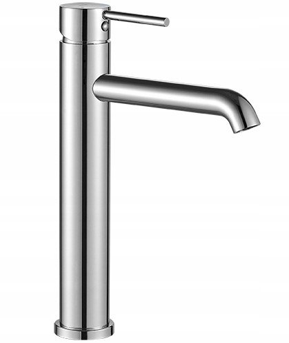 Bateria łazienkowa umywalkowa stojąca stal nierdzewna chrom NOIA 1