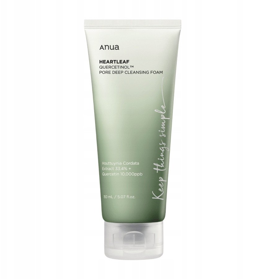 ANUA_Heartleaf Quercetinol Pore Deep Cleansing Foam pianka oczyszczająca do twarzy 150ml 1