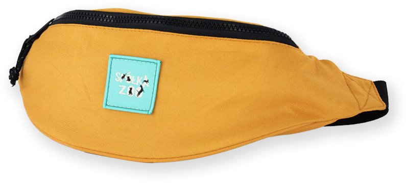 Spółka Zoo Design Pojemna materiałowa torba saszetka nerka Kolor musztardowy 1