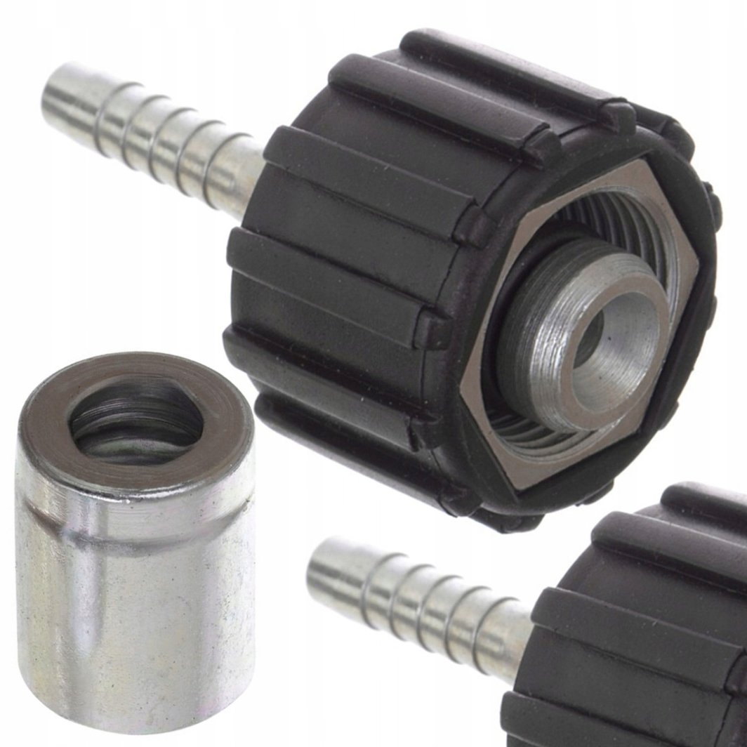 ZAKUWKA ZAKUCIE DO WĘŻA DN6 TULEJA ZACISKOWA GWINT M22X1,5 TRZPIEŃ 15MM HQ 1