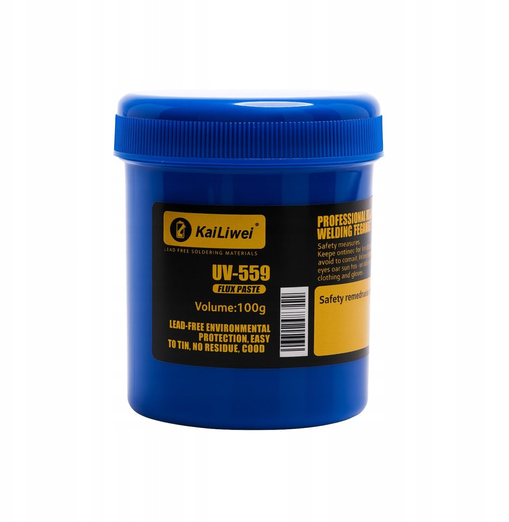 KAILIWEI UV-559 FLUX TOPNIK 100G PASTA LUTOWNICZA BEZOŁOWIOWA NO CLEAN 1