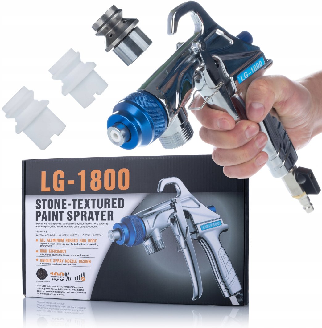 PISTOLET ROSFIX MAXSTREAM18 1800W 3 DYSZE TYNKARSKI GŁADŹ GIPS UNIWERSALNY 1