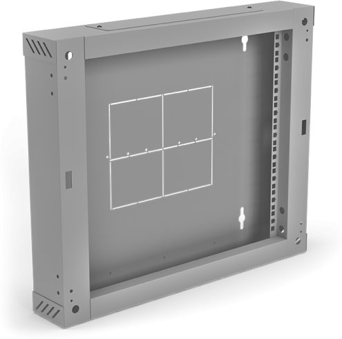 Alantec Sekcja tylna 100 mm (zawiasowa / uchylna) do szaf SW-12U-600-450-01-S, kolor szary (SA-SSW-12U-01-S)